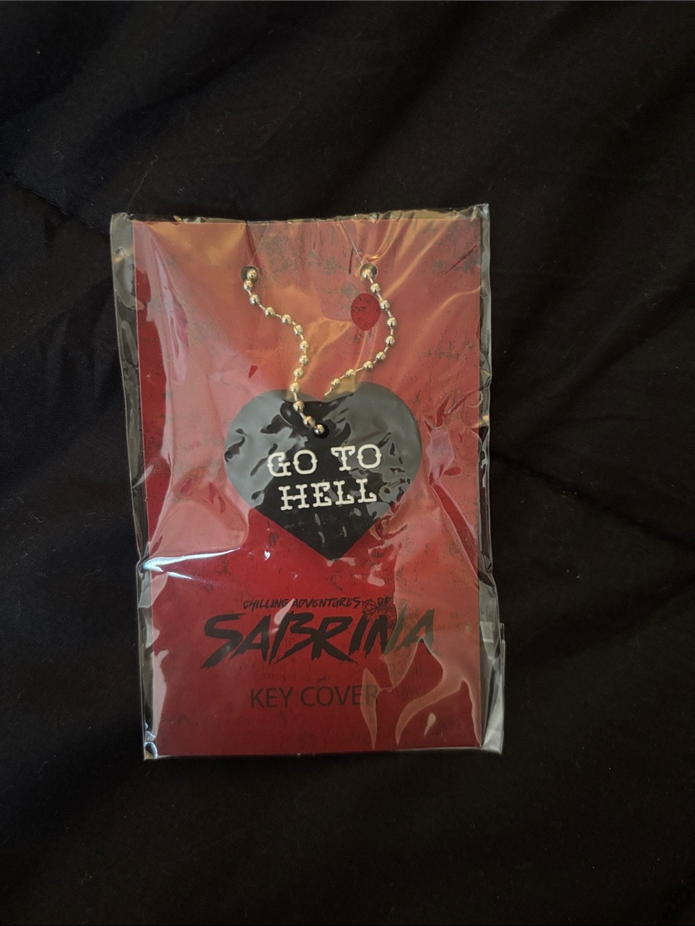 Chilling Adventures of Sabrina "Go To Hell" Heart necklace